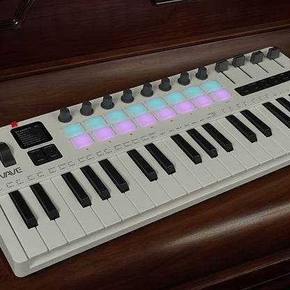 MIDI Keyboard Controller, Wireless, 37 Keys, M-VAVE, SMK37PRO for Music Production detail image - detail view 6