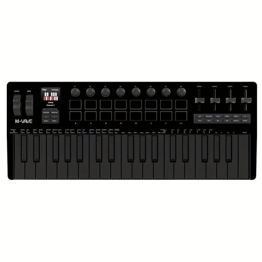 MIDI Keyboard Controller shown in the Pure Black option
