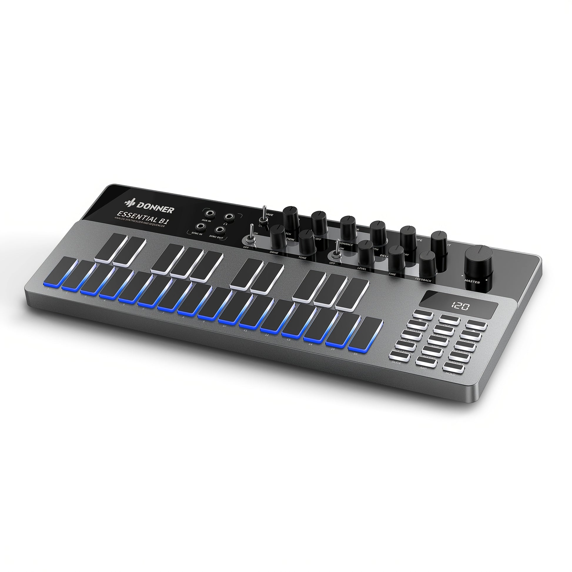 MIDI Pad Controller shown in the Black option