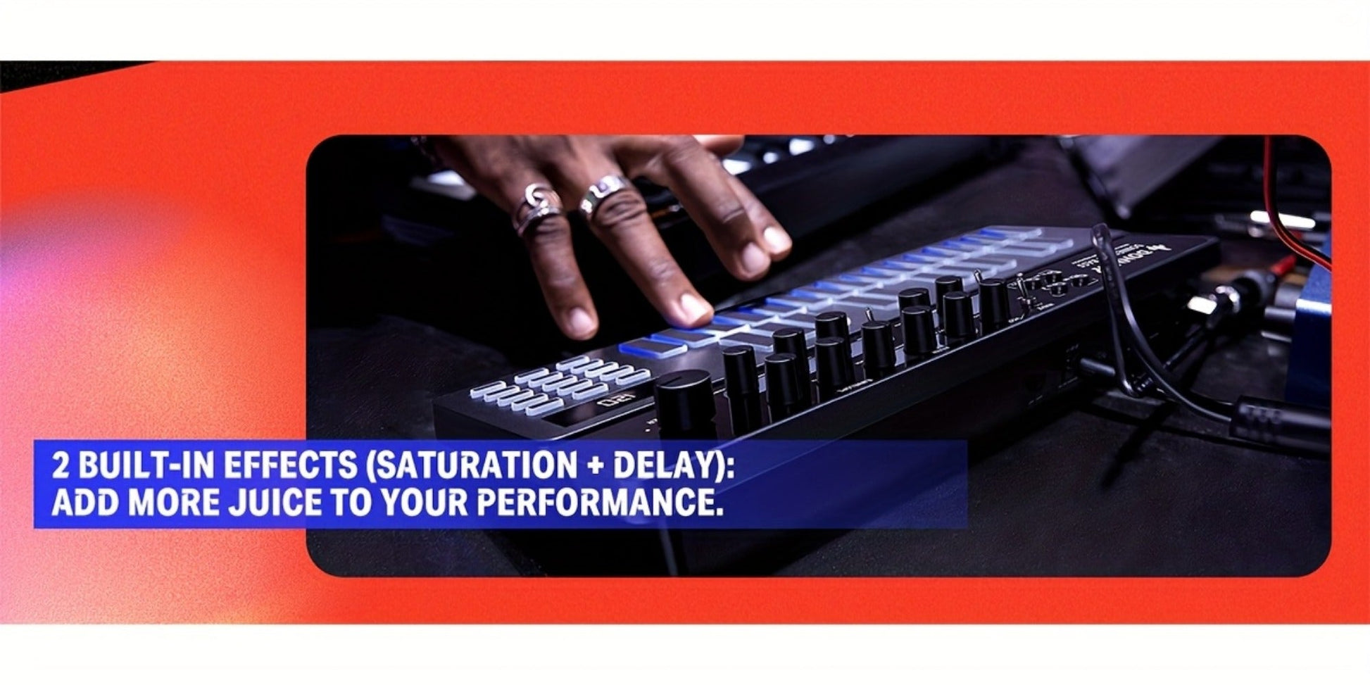 MIDI Pad Controller, Donner, Sequencer, Bass for Music Production detail image - detail view 12
