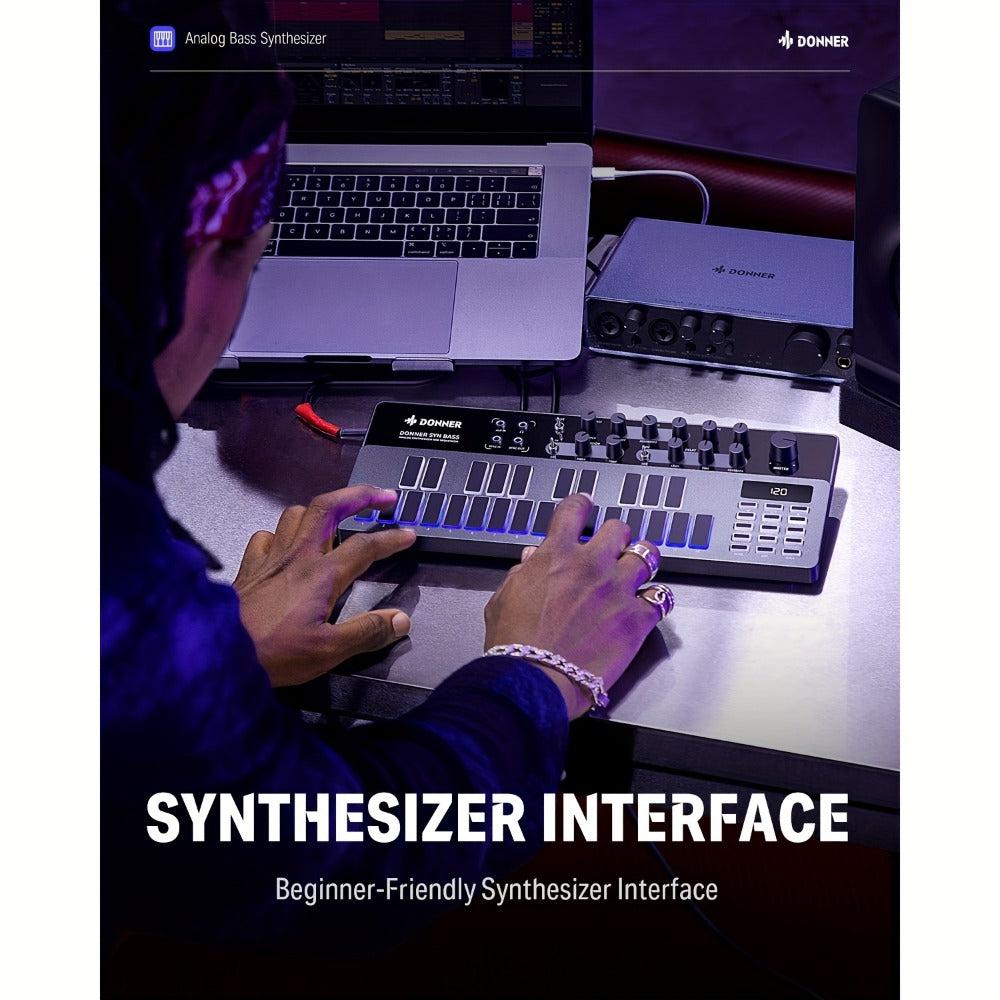 MIDI Pad Controller, Donner, Sequencer, Bass for Music Production detail image - detail view 6