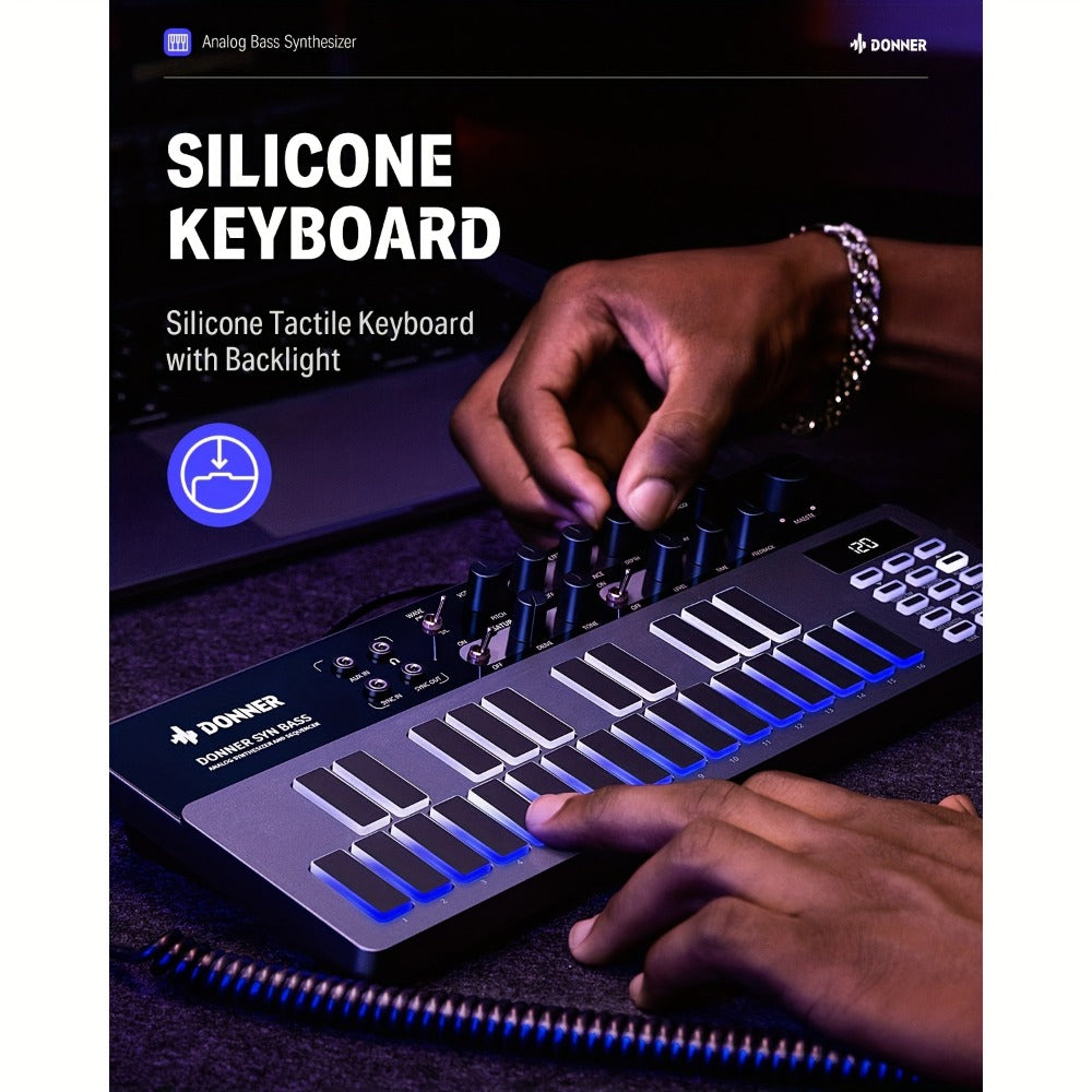 MIDI Pad Controller, Donner, Sequencer, Bass for Music Production detail image - detail view 7