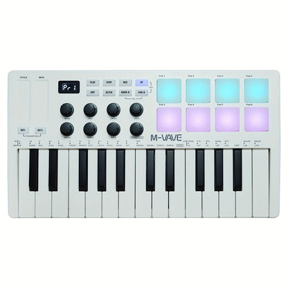 MIDI Pad Controller shown in the White option