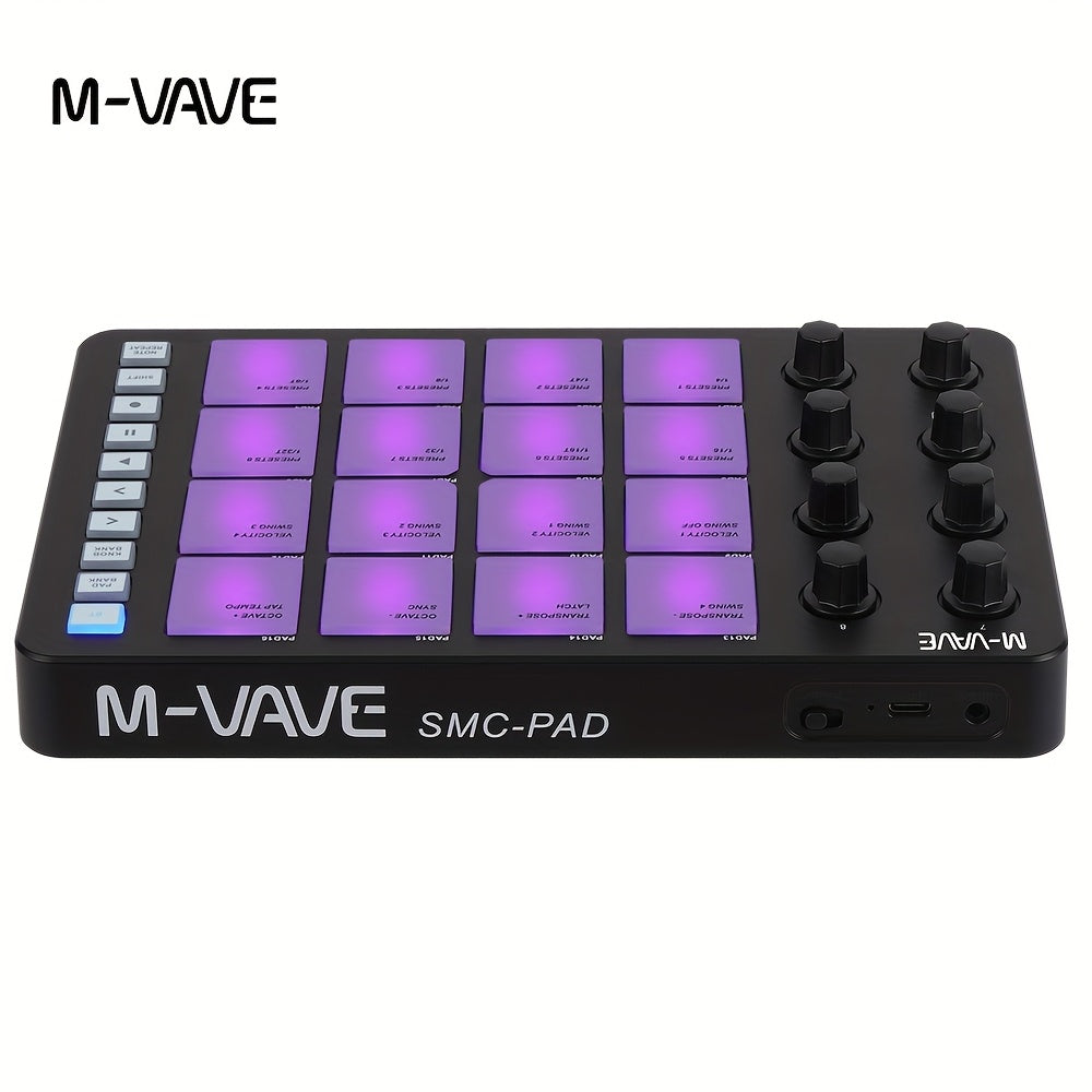 MIDI Pad Controller shown in the Black option