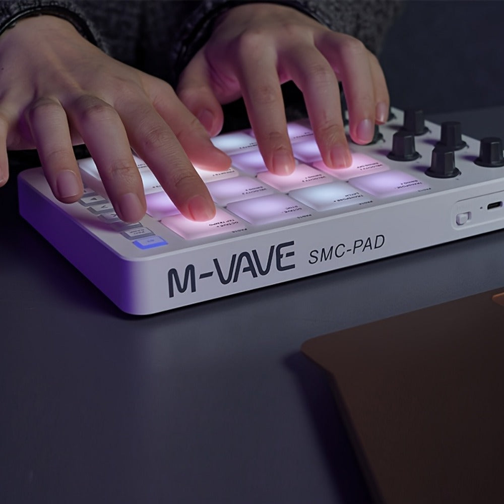 MIDI Pad Controller, Wireless, USB, M-VAVE, Portable for Music Production detail image - detail view 5