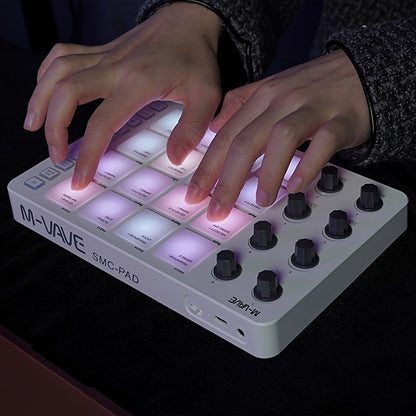 MIDI Pad Controller shown in the White option