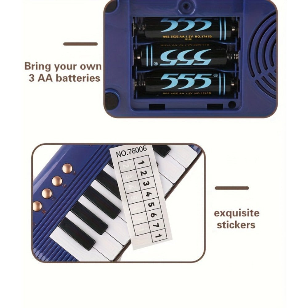 Mini Piano Keyboard, Portable, 15 Keys, Music for Basic Music Play And Portable Beginner detail image - detail view 20