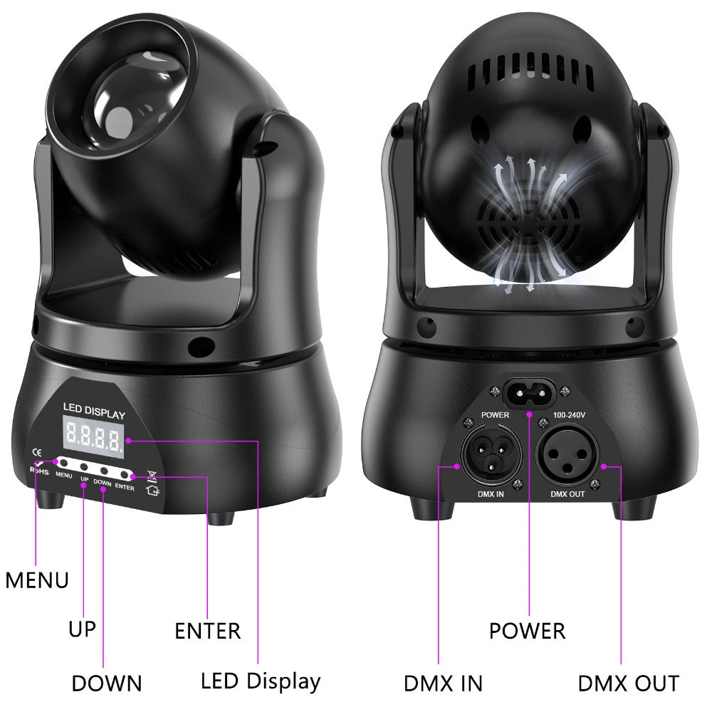 Moving Head DJ Light, DMX Control, RGBW, 40W, LED, Stage for Stage and Party Lighting detail image - detail view 4