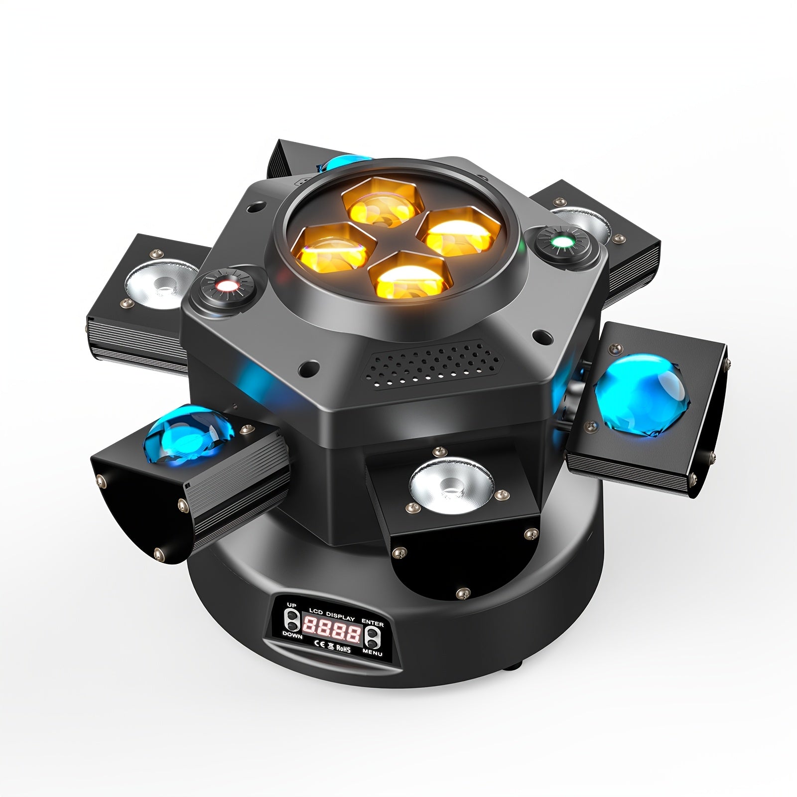 Moving Head DJ Light shown in the 1pc option