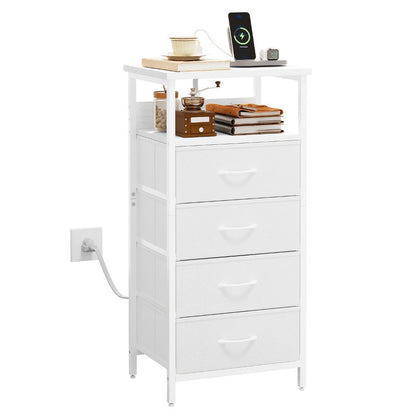 Multi-Drawer Nightstand with Charging Station for Practical Everyday Home Use detail image - detail view 22