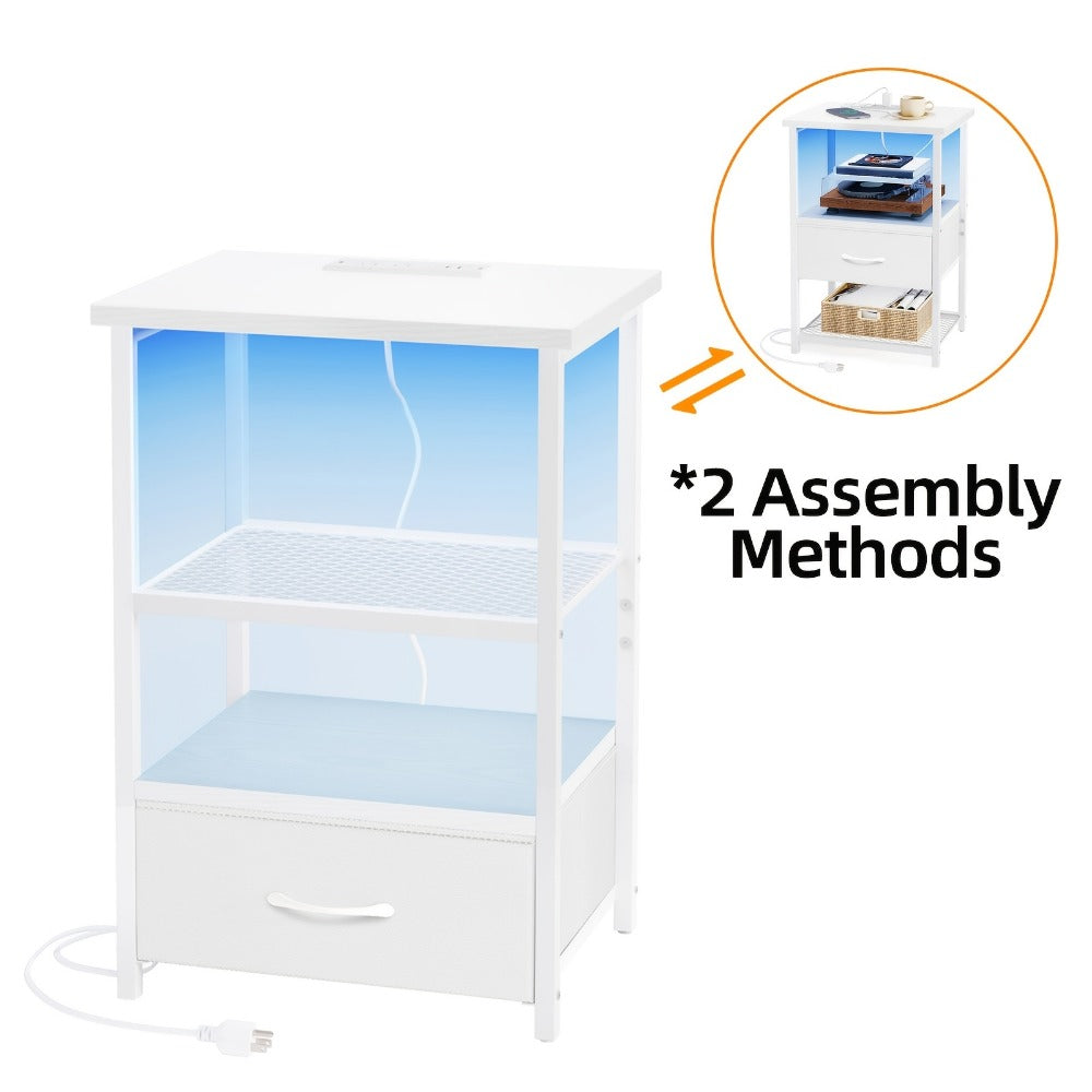 Multi-Drawer Nightstand with Charging Station for Practical Everyday Home Use detail image - detail view 28
