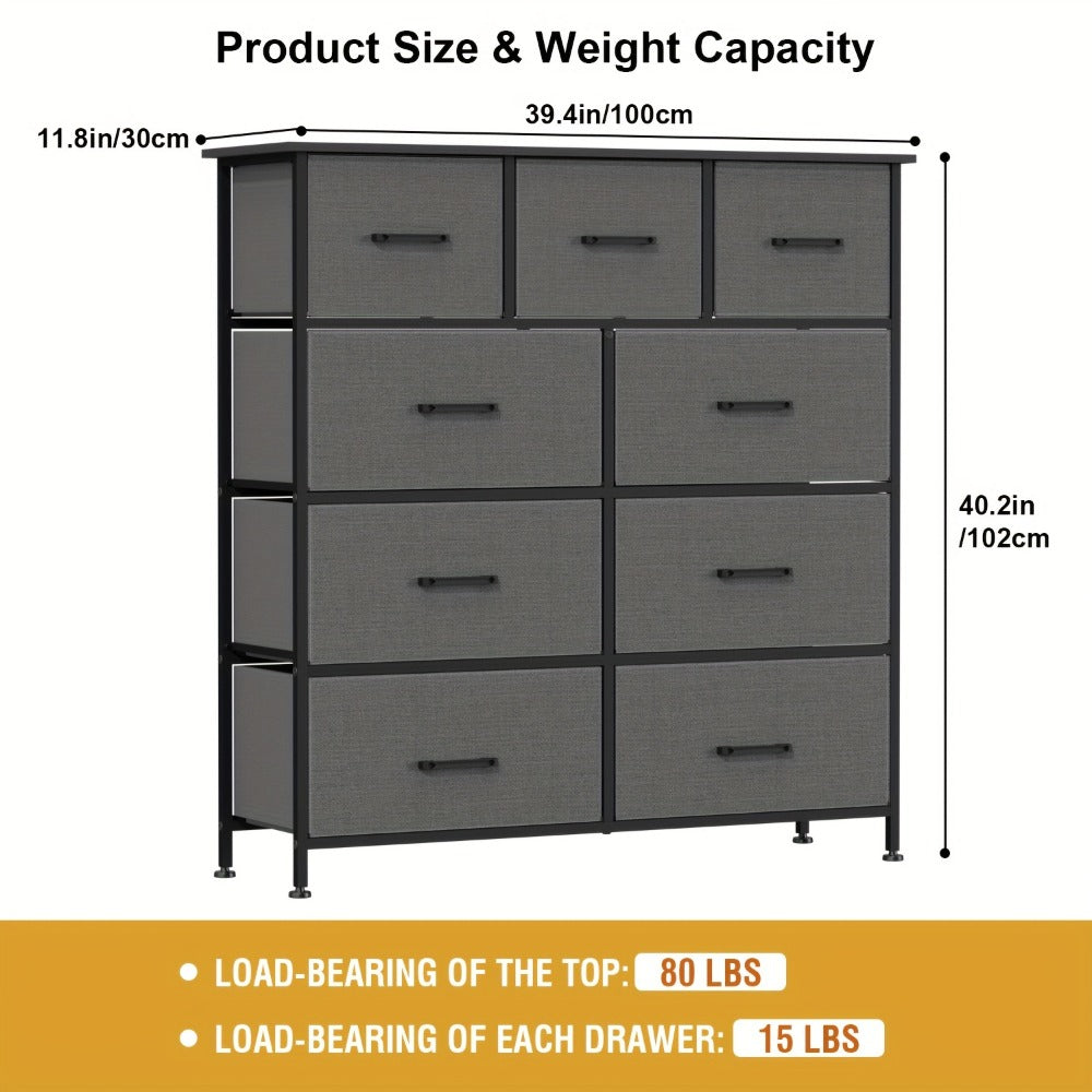 Multi-Drawer Wood Dresser with Storage Drawers and Multiple Color Options for Bedroom detail image - detail view 12