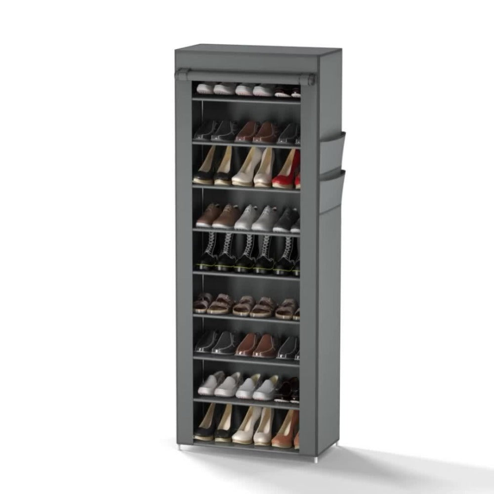 Multi-Tier Fabric Shoe Cabinet, Space-Saving Shoe Cupboard for Entryway detail image - detail view 13