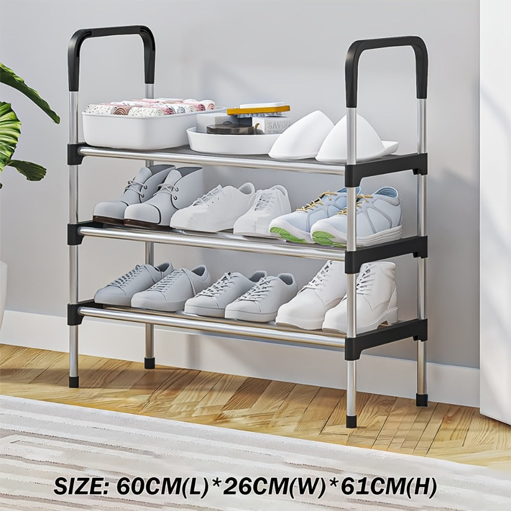 Multi-Tier Fabric Shoe Cabinet, Space-Saving Shoe Cupboard for Entryway detail image - detail view 26