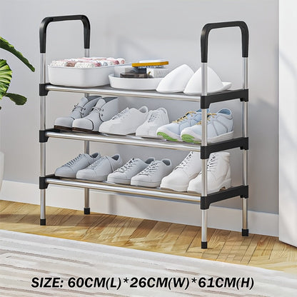 Multi-Tier Fabric Shoe Cabinet, Space-Saving Shoe Cupboard for Entryway detail image - detail view 26