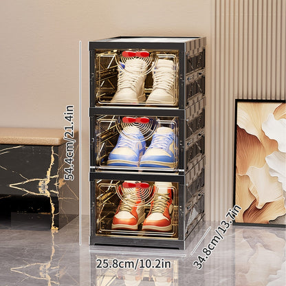 Shoe Cabinet shown in the 3 layers per set option