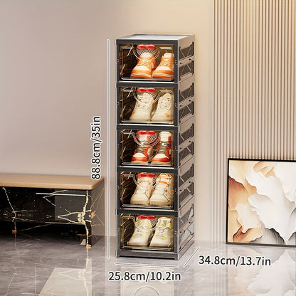 Shoe Cabinet shown in the 5 layers per group option