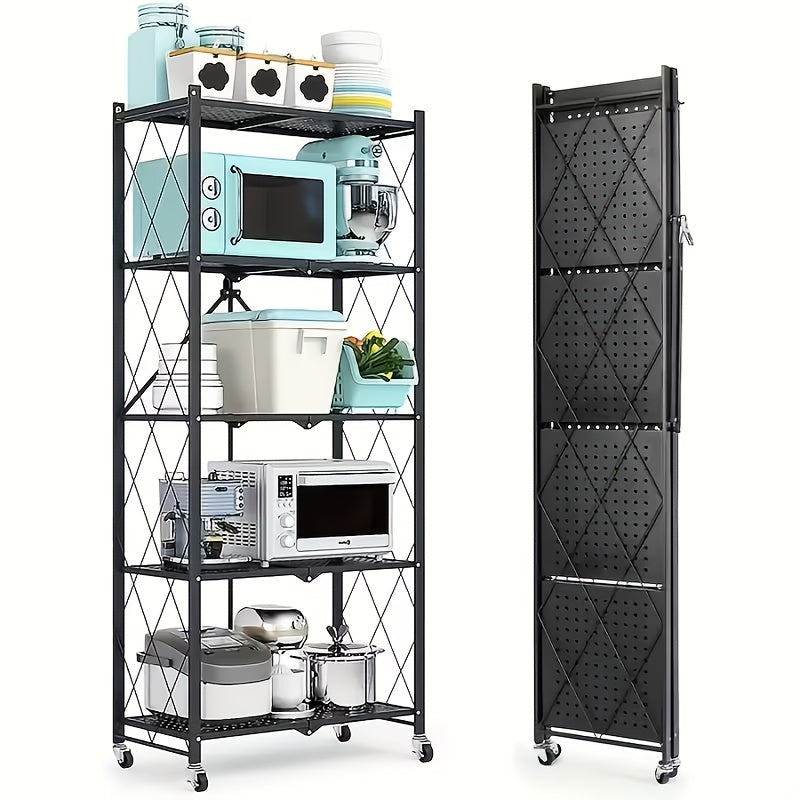 Storage Shelf shown in the Black - 5Layers option