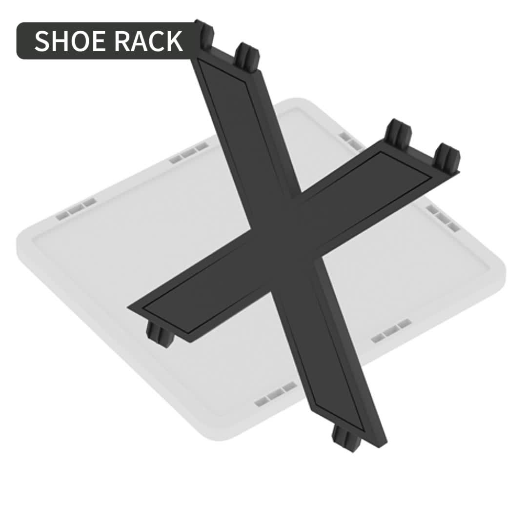 Multi-Tier Narrow Shoe Rack with Stackable Design and Tool-Free Assembly for Entryway detail image - detail view 17