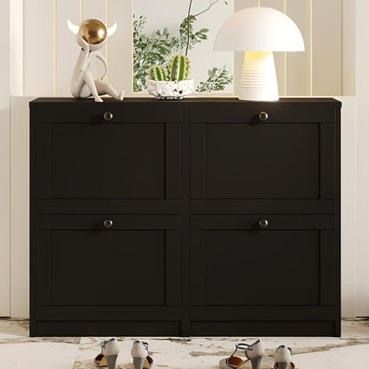 Shoe Cabinets and Shoe Storage shown in the Black/4 Drawer option