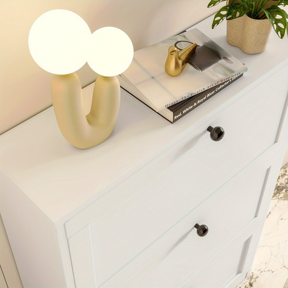 Narrow Shoe Cabinets And Shoe Storage with Hidden Storage for Entryway detail image