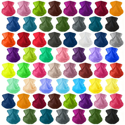 Neck Gaiter - Bulk 60 Pack Men Women Balaclava Face Mask Seamless Headwear Bandana Scarf - product detail view 8