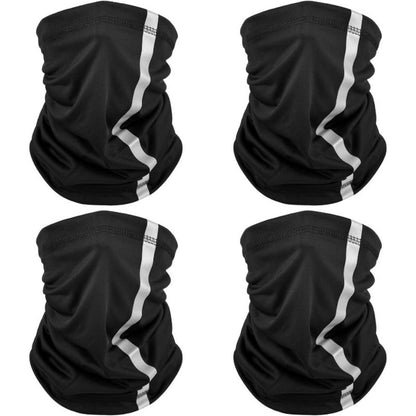 Neck Gaiters & Bandanas - Neon Safety Bandana 4 Pack High Visibility Reflective Gaiter Windproof - product detail view 10