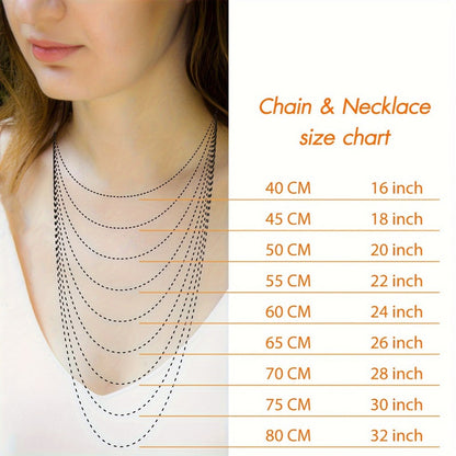 Necklace for Women - Snake Chain 925 Sterling Silver - Flexible Serpentine Chain for Men 1MM - product detail view 5