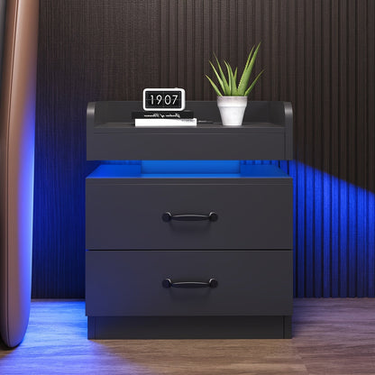Nightstand shown in the Black-1pc option