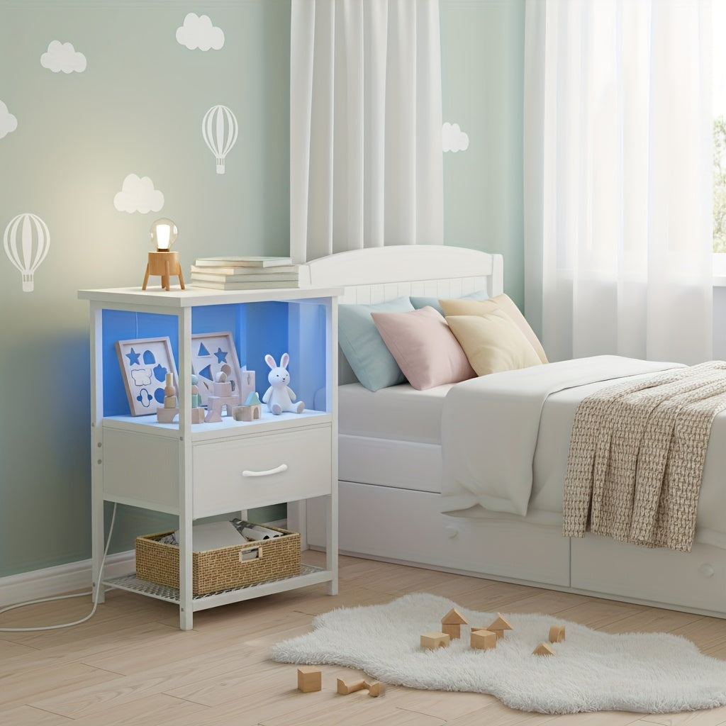 Nightstand shown in the 1Pc-white option
