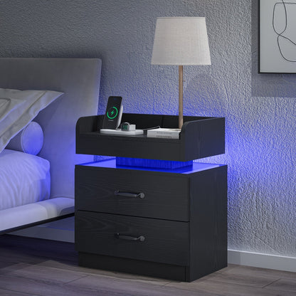 Nightstand shown in the Black, 1pc option