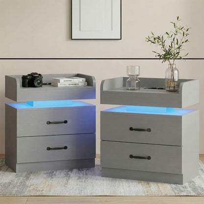 Nightstand with Charging Station for Practical Everyday Home Use detail image - detail view 10