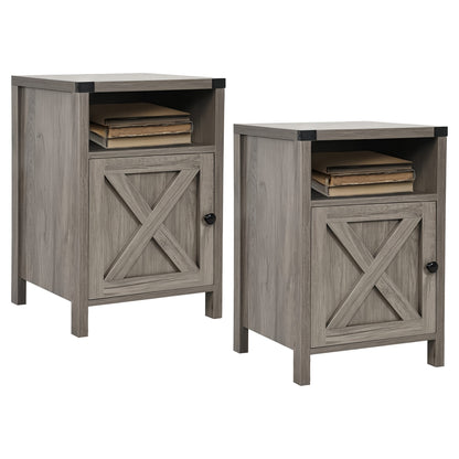 Nightstand shown in the Grey, 2 Packs option