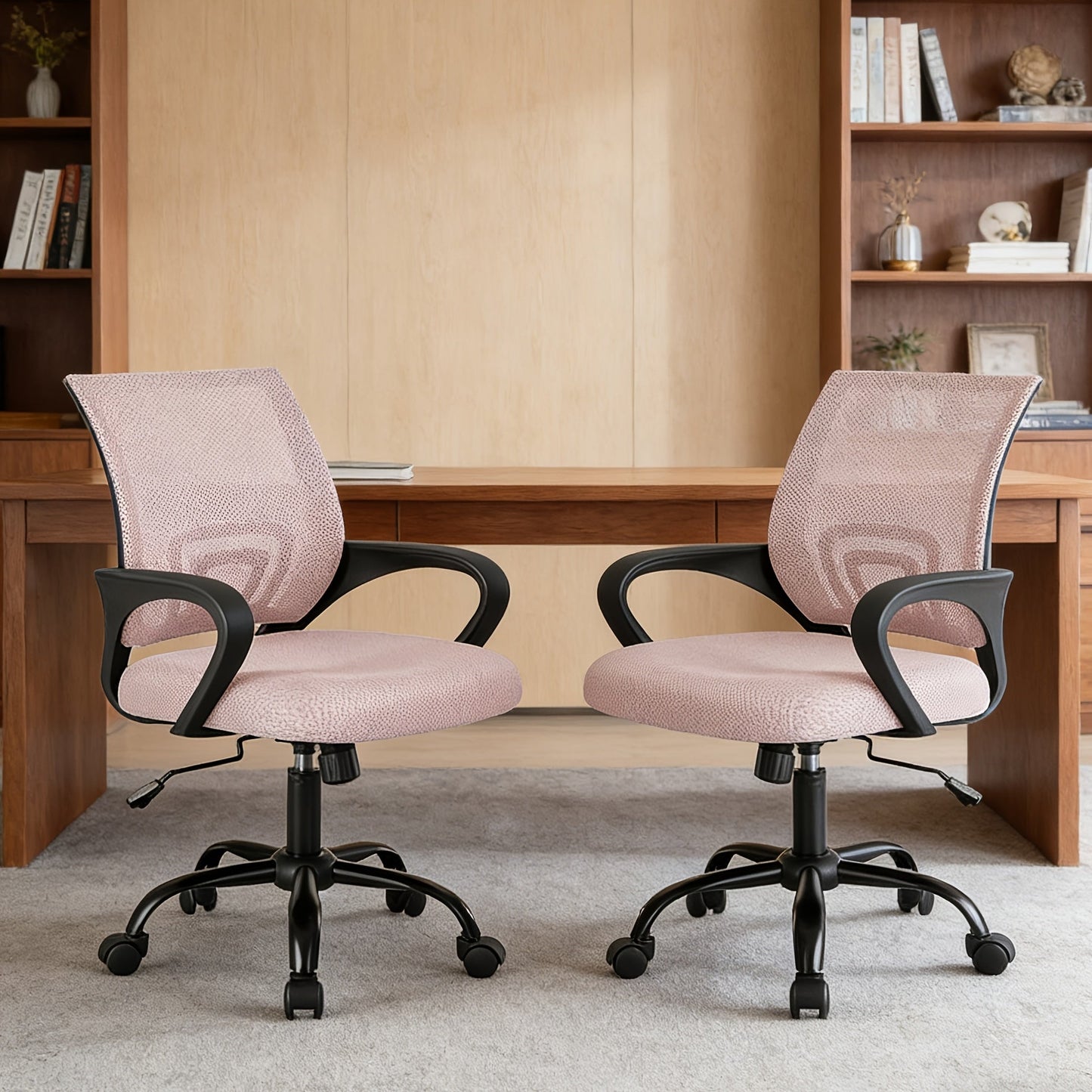 Office Chair shown in the pink, 2P option