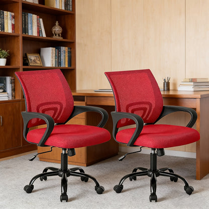 Office Chair shown in the Red, 2P option
