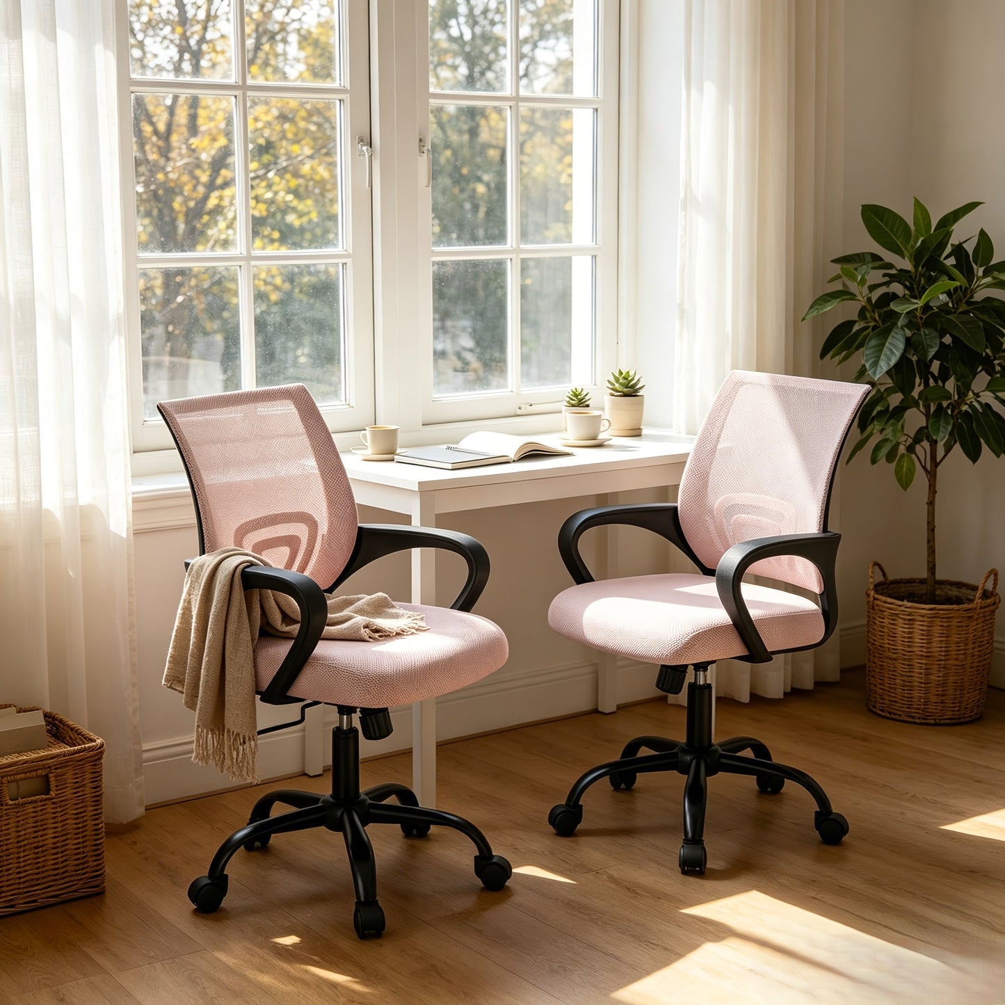 Office Chair shown in the Upgrade Pink, 2P option