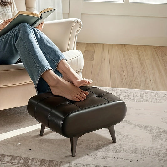 Ottoman shown in the Black option