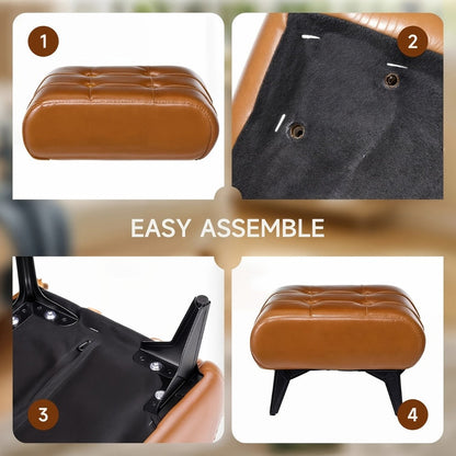 Ottoman with Memory Foam for Comfortable Everyday Seating in Living Room detail image