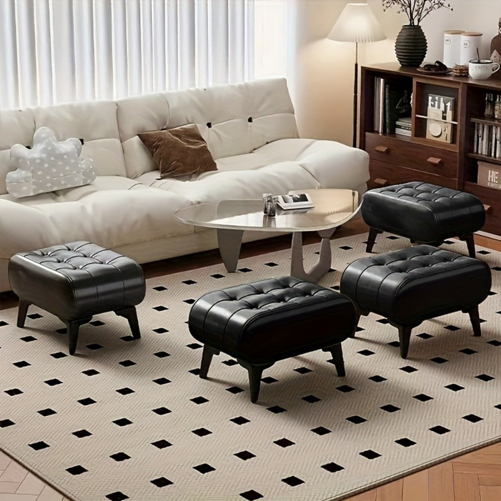 Ottoman with Memory Foam for Comfortable Everyday Seating in Living Room detail image - detail view 3