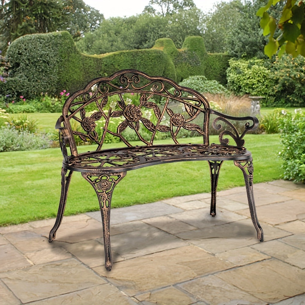 Outdoor Bench with Armrests for Comfortable Outdoor Seating in Patio detail image - detail view 11