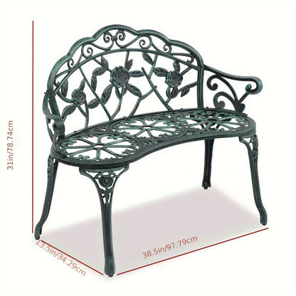 Outdoor Bench with Armrests for Comfortable Outdoor Seating in Patio detail image - detail view 4