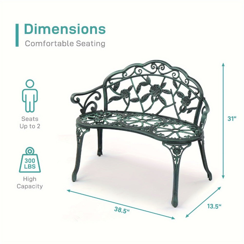 Outdoor Bench with Armrests for Comfortable Outdoor Seating in Patio detail image - detail view 7