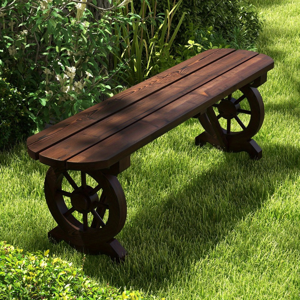 Outdoor Bench with Slatted Seat for Comfortable Outdoor Seating detail image - detail view 9