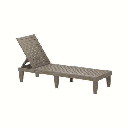 Outdoor Lounge Chair with Adjustable Backrest and Waterproof Protection for Patio detail image - detail view 7