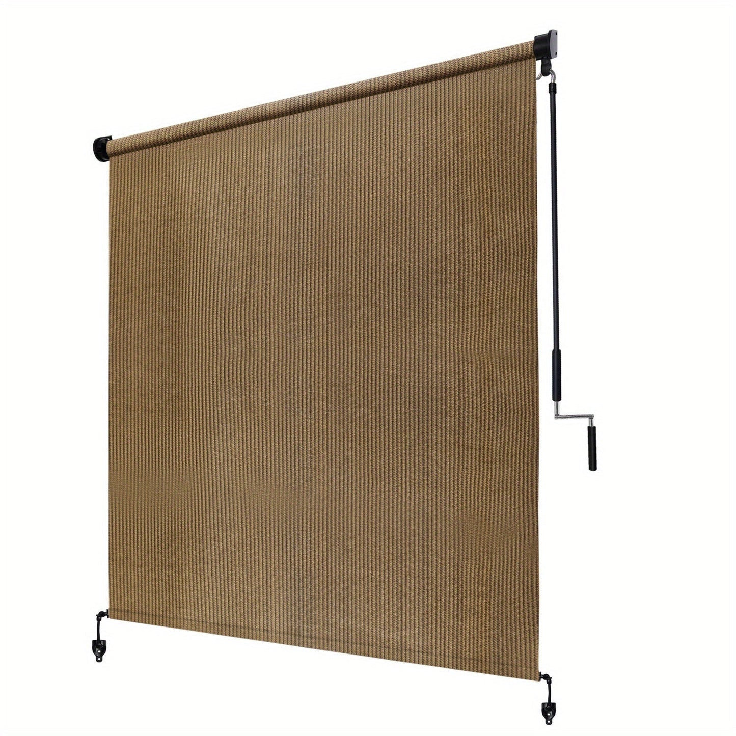 Outdoor Roller Shade shown in the Coffee Brown, 84"W x 96"H option
