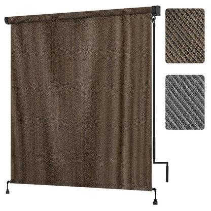 Outdoor Patio Roller Shade with Added Privacy for Outdoor Shade and Protection detail image - detail view 11