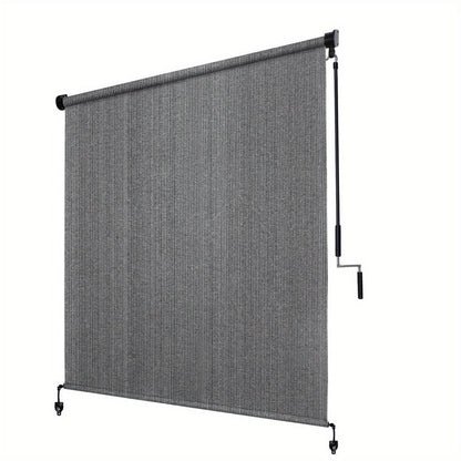 Outdoor Patio Roller Shade with Added Privacy for Outdoor Shade and Protection detail image - detail view 3