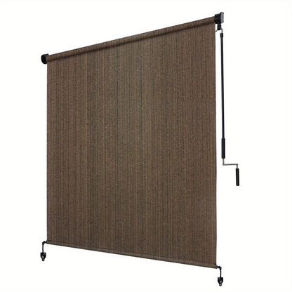 Outdoor Patio Roller Shade with Added Privacy for Outdoor Shade and Protection detail image - detail view 5
