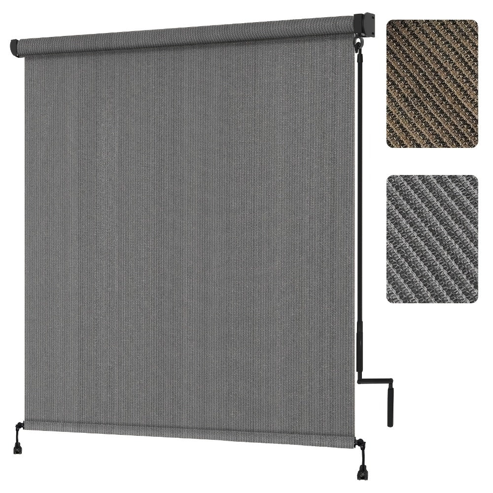Outdoor Patio Roller Shade with Added Privacy for Outdoor Shade and Protection detail image - detail view 9