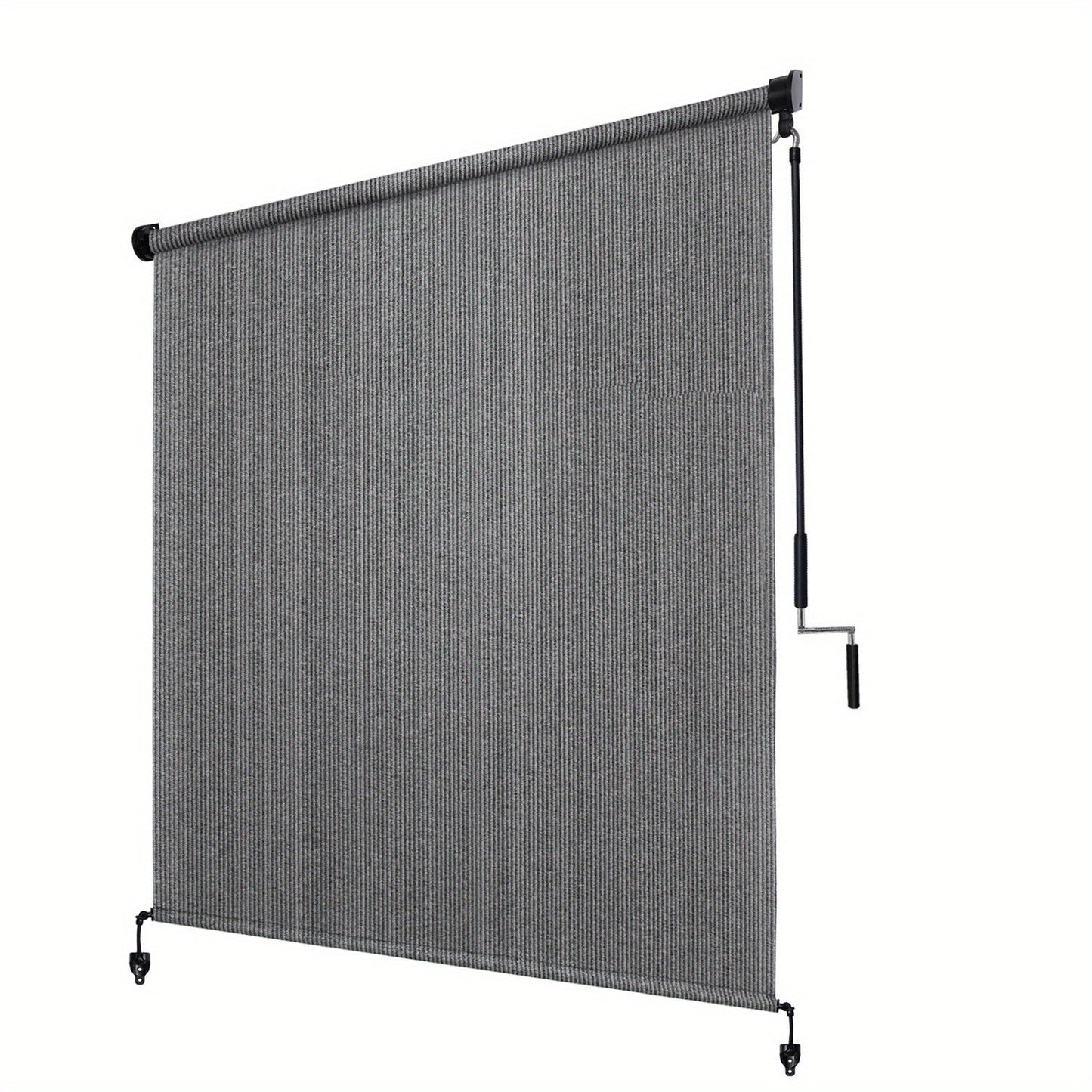 Outdoor Roller Shade shown in the Gray, 72"W X 72"H option